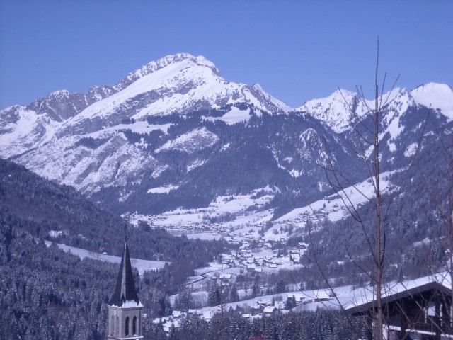 Chalet Le Cerf Chambre Vue Châtel Montagne