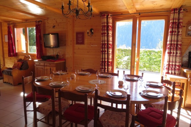 Chalet Le Cerf Séjour Châtel 2