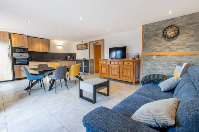 Chalet Le Choucas, Chatel, Living room, Snowy landscapes