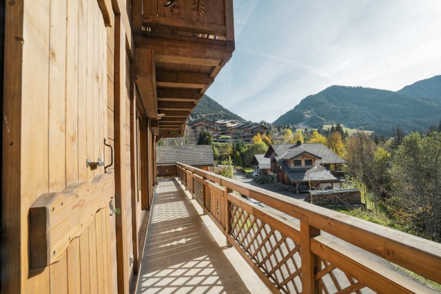 Chalet Le Noisetier Vue de la chambre Châtel 74