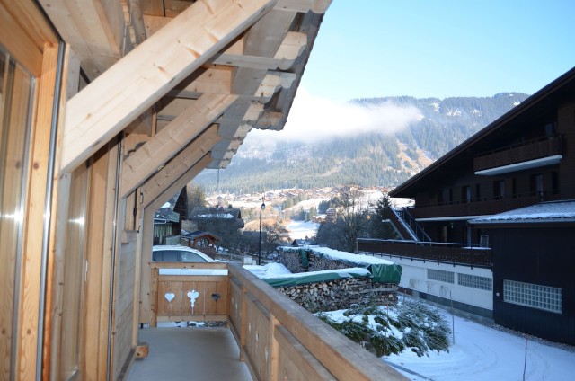 Chalet le ramoneur savoyard, Vue depuis le balcon , Châtel Portes du Soleil