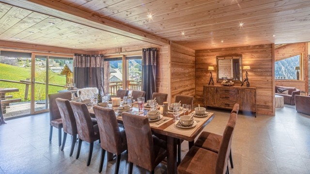 Chalet le Savoyard, 12 personnes, Châtel, Petit Châtel, salle à manger