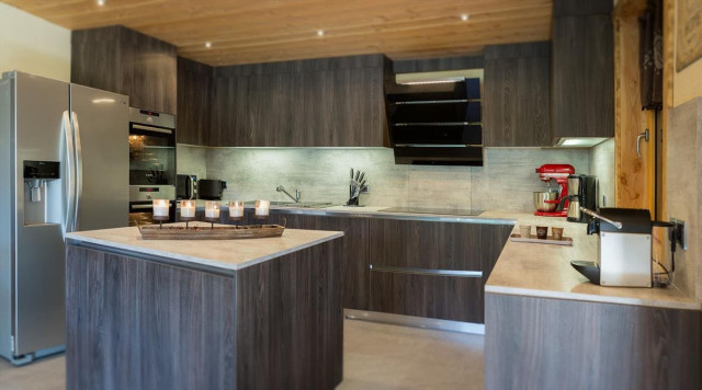 Chalet le Savoyard, Equipped kitchen, Châtel 74390