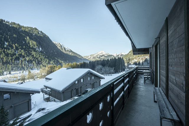 Chalet le Val d'Or, Appt n°2, Balcon, Châtel Chamois Montagne 