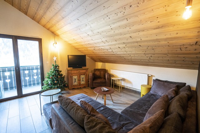 Chalet le Val d'Or, Appt n°2, Séjour, Châtel Montagne