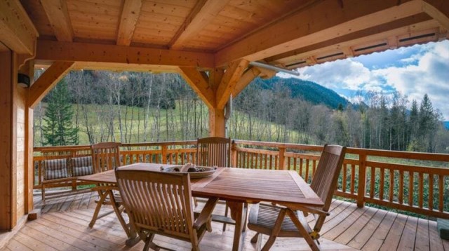 Chalet les 4 Chamois 12 personnes Abondance Richebourg balcon montagnes