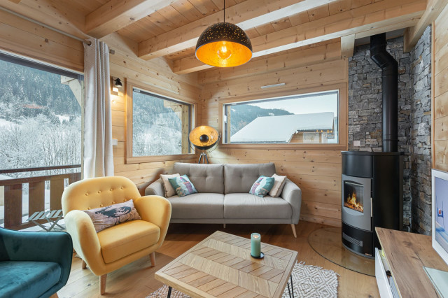 Chalet les 4 Sam 10 personnes Abondance Richebourg, Séjour, Ski Neige Vacances