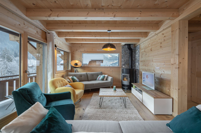 Chalet les 4 Sam 10 personnes Abondance Richebourg, Séjour, Vacances Portes du Soleil