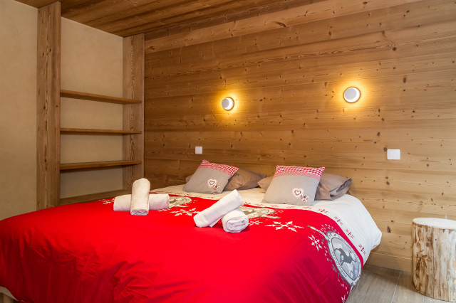 Chalet les Bucherons, Chambre 1 lit double, Châtel Neige 74