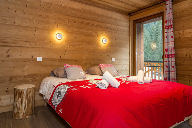 Chalet les Bucherons, Chambre 1 lit double, Châtel Ski 74