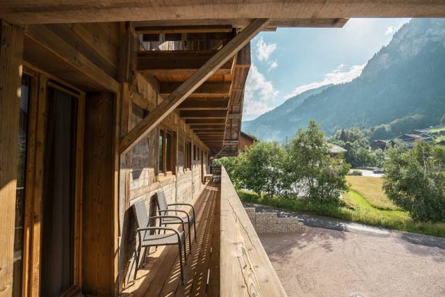 Chalet les Cerfs, Appartement 10 personnes, Balcon, Châtel Linga