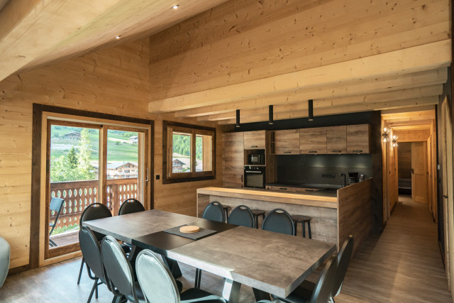 Chalet les Cerfs, Appartement 10 personnes, Séjour, Châtel Montagne