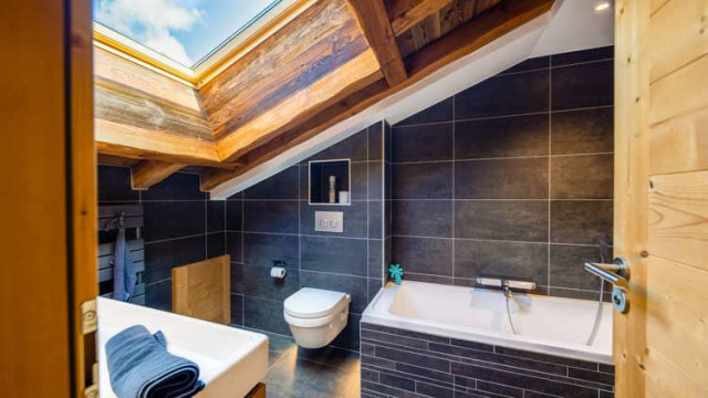 Chalet Les Laurentides, Chatel, Bathroom, Modern chalet