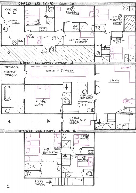Chalet Les Loups Châtel plan