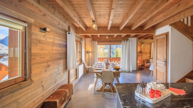 Chalet les Montagnards, 12 personnes, Châtel, Petit Châtel, salle à manger