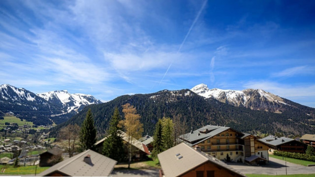 Chalet les Montagnards, Balcon vue Châtel et montagnes, Châtel