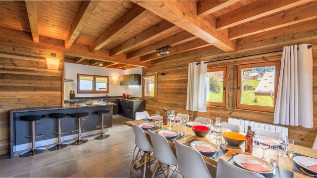 Chalet les Montagnards, Dining room, Châtel Portes du Soleil