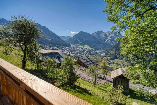 Chalet Les Oisillons, Vue village, Châtel Télésiège 74