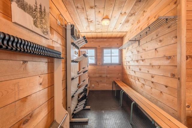 Chalet Les Romains, local à ski, Châtel domaine skiable Linga