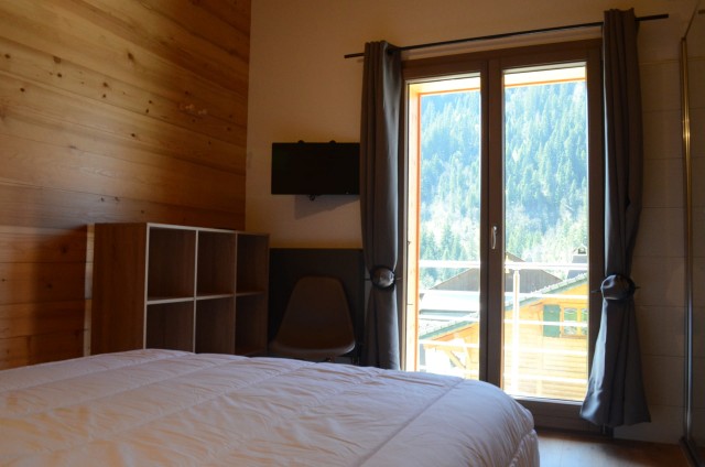 Chalet les sources, bedroom 1 double bed (140x190) upstairs, Châtel