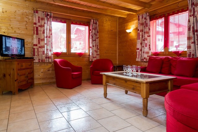 Chalet Linga Vert Châtel Salon