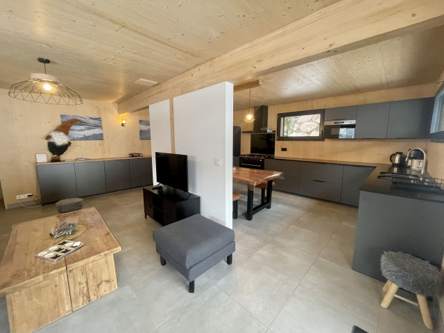 Chalet Louise, Living room, Châtel Winter