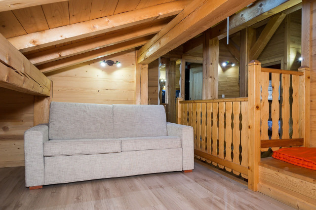 Chalet Neiges Eternelles, Floor with sofa, Châtel 74