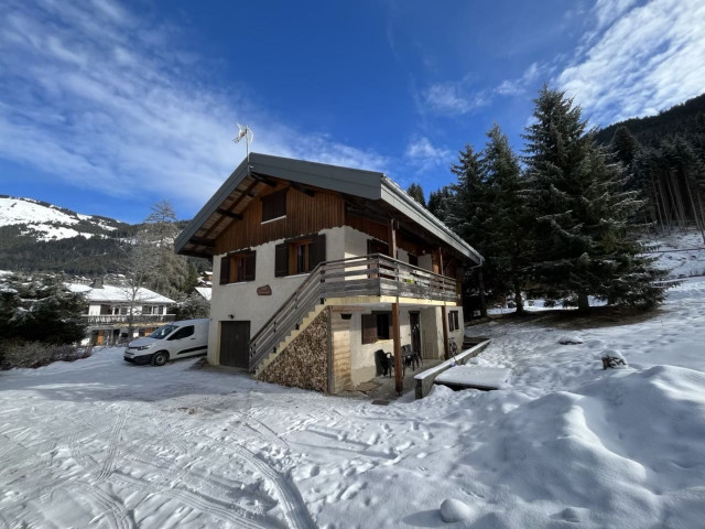 Chalet Rose des Neiges, Vue extérieur hiver, Châtel