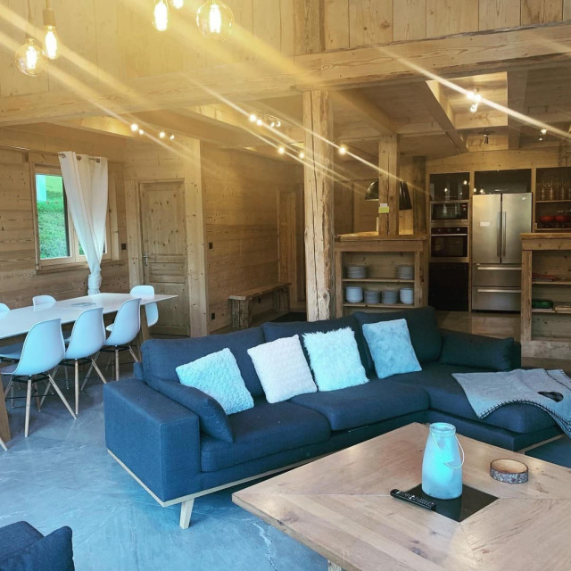 Chalet Stéphane, Living and dining room, Châtel Haute-Savoie