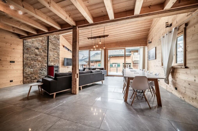 Chalet Stéphane, Living Room and Diner room Châtel Haute-Savoie