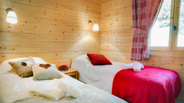 Chalet Tarine, Chambre 2 lits simples, Châtel Raclette 74