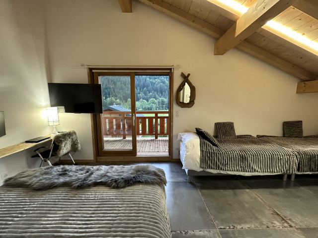 Semi Chalet Libi, La Chapelle d'Abondance, Bedroom 2nd floor, Ski lessons 74