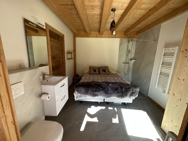 Demi Chalet Libi, La Chapelle d'Abondance, Chambre double rez-de-chaussée, Haute Savoie 74390