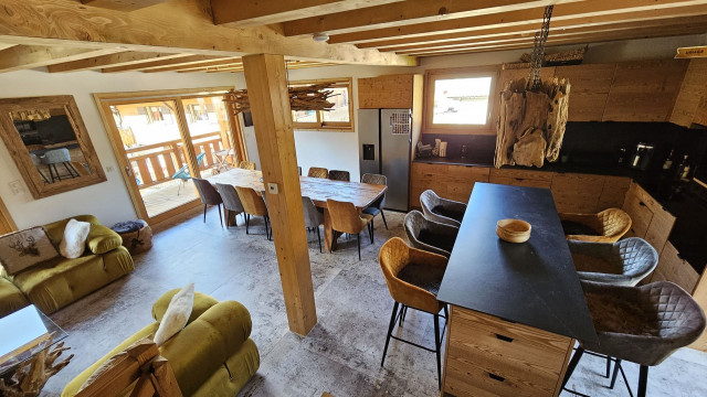 Semi Chalet Libi, La Chapelle d'Abondance, Kitchen living and dining room 1st floor, Holiday in the mountains 74