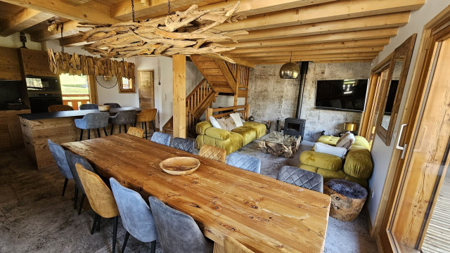 Semi Chalet Libi, La Chapelle d'Abondance, Living room 1st floor, Chatel reservation 74390