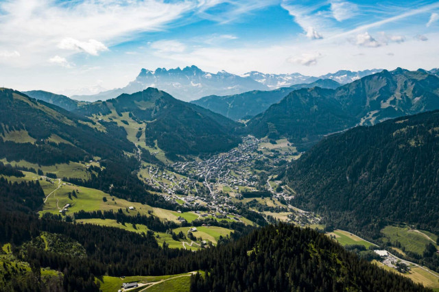 The magnificent village of Châtel in summer
