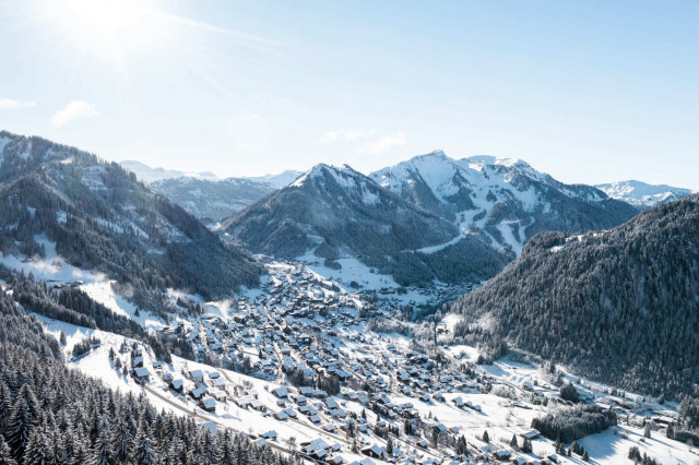 Chatel village is located in Haute-Savoie, France