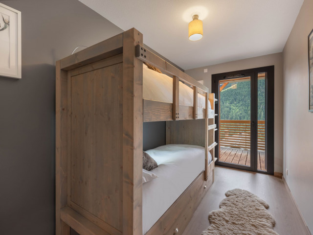 Residence 360, Apartment 16, Chatel, Bedroom bunk beds, Ski lessons