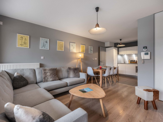 Residence 360, Apartment 16, Chatel, Living room, Ski holiday