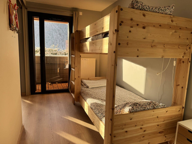 Residence 360, flat 19, bedroom with bunk beds, Châtel, Haute-Savoie