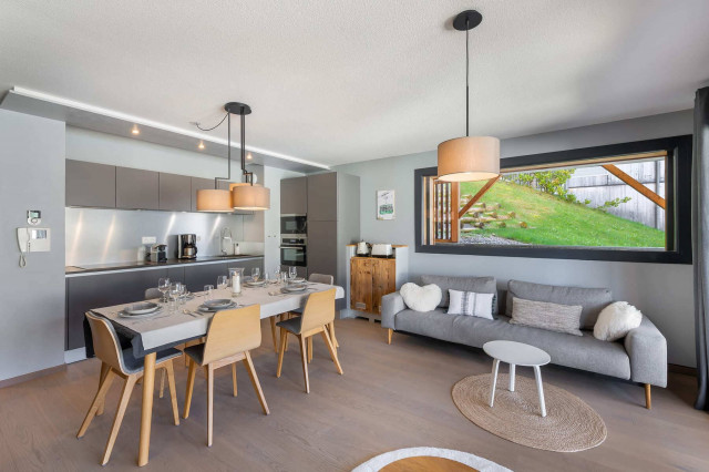 Résidence 360, Appartement n°18, Séjour, Châtel Vacances en famille