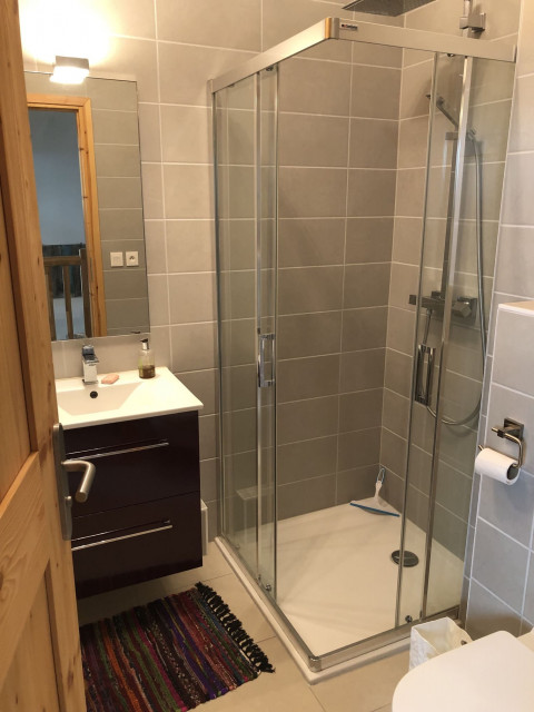 Résidence 4 éléments, appartement 31 A, salle de douche, Châtel Tourisme, neige ski vacances