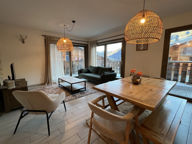 4 Elements Residence, Building A, Apartment 14, Living Room, Châtel Ski Snow Vacation
