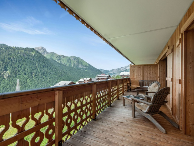 Résidence ALCHIMIE, apartment 11B, balcony terrace, Châtel family mountain vacations