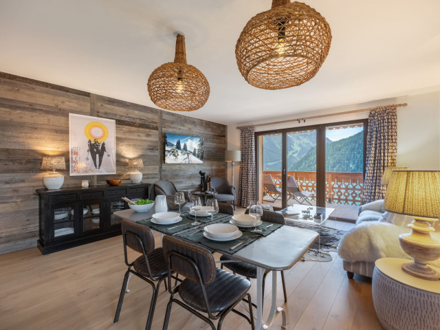 Résidence Alchimie, Appartement B23, Séjour vue montagne, Châtel Portes du Soleil