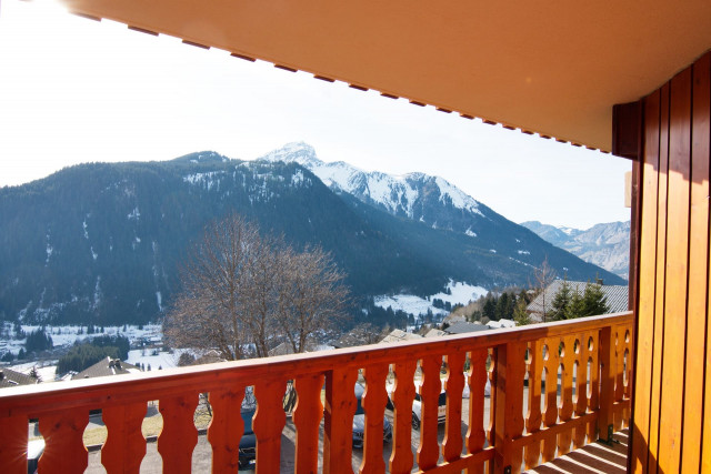 Résidence Alexandra, appartement n°6, Vue terrasse, Châtel Portes Du Soleil 