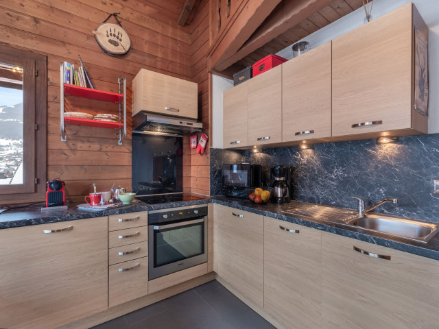 Residence Alpina, Apartment 6, Kitchen, Châtel center