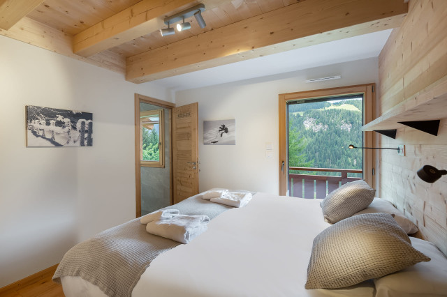 Résidence chalet de Vonnes - Appartement 10 - chambre double - Châtel été