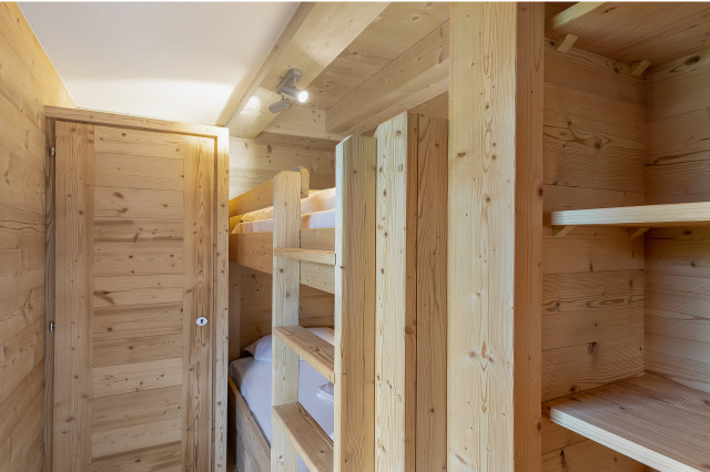 Résidence chalet de Vonnes - Appartement 10 - chambre lit superposés - Châtel hiver