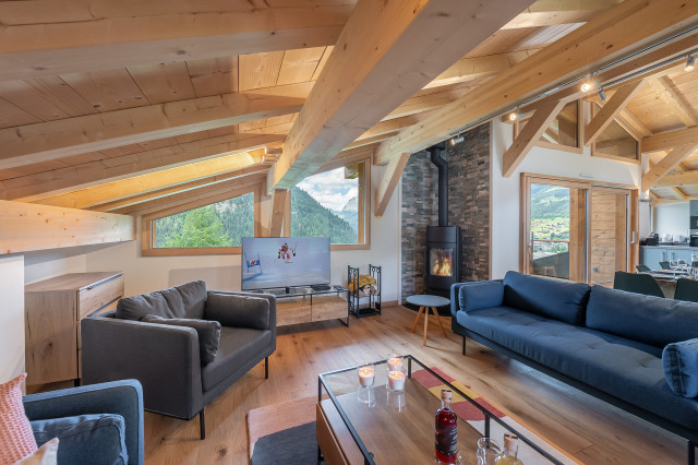 Résidence chalet de Vonnes - Appartement 10 - salon - Châtel hautesavoie